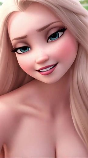 Elsa is your horny stepmom and she masturbates for you and tells you how to JOI   Clip 1