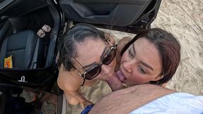 binho ted levou nos duas para praia em aracaju e meteu o ferro no rabo da novinha - mily fire