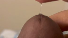 Closeup of a quiet intense burning cumload from my cock while not waking up roommates