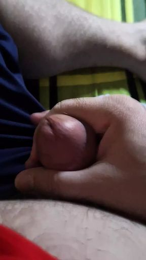 Playing with my hairy cock