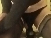 Sissy Kiri shocking orgasm with 27cm dildo