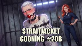 Straitjacket Gooning #20B: Asylum Straitjacket Brain-Melting Confinement (Animated)