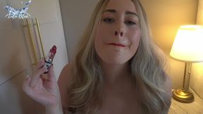 Lipstick Fetish Punishment - Marking my territory