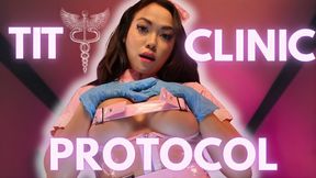 Tit Clinic Protocol: ThePrincessLuxy turns her latex-gloved hands and pillowy chest into medical-grade tools, encouraging a whimpering patient into obsessive tit worship before a precision CBT session that leaves him broken and drooling.