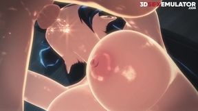 3D Hentai Big breasts teenage driping milk