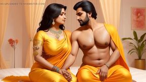 Hot indian housewife excited for sex with office boss