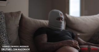 Finally cumming after wife leaves for work. intense orgasm, massive cumshot.