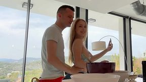 Slender chick Nata Ocean gets her tiny pussy broke by a big cock