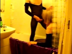 Fucked up TV Shower Sluts