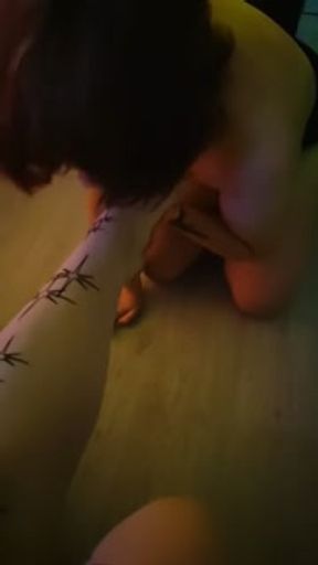 lesbian foot licking with closed eyes