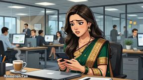 Episode 2 Indian secretary marries hardcore Dia in the night office promotion animation