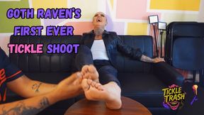 Raven Roulette's Ticklish Goth Feet Exposed