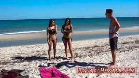 Homemade foot slave Excited young tourists Felicity Feline and Jade