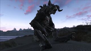 Fallout four Deathclaw Sitting