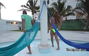 Stunning shemale fucking big cock