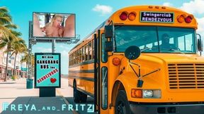 Gangbang Bus Vol. 1 - Freya Fucks A Bunch Of Anoymous Guys And Drain Their Balls