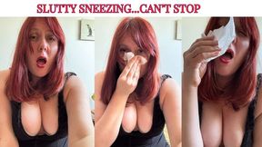 Tickly, Blocked Up Nose – SNEEZING & NOSEBLOWING – by Lexie Red