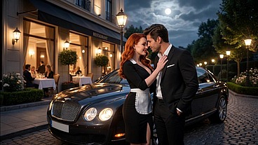 Ep 2 Jessica R works as a waitress in a very luxurious restaurant, after the shift she is fucked mercilessly by the handsome and mysterious man - porn in Spanish - audio in Spanish