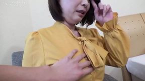 Teen Asian Angel slams her slutty oppai and pure pussie