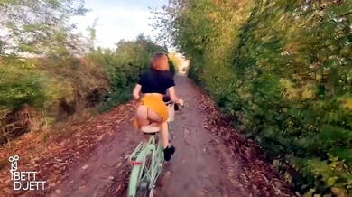 Anne Eden rides her muscular German lover with passionate kisses and roaming hands