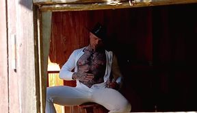 Cowboy cigar and cum