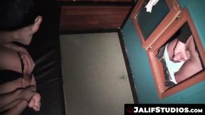 ”Hard Master whips Kriss Lope booty before thrusting deep inside him”