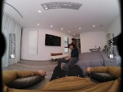 VRB Gay Black Sweaty Tony Genius Deepthroats and Rides a White Dick in VR Porn