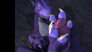 Panting with Pleasure: A Furry Foot-Play Fetish Session