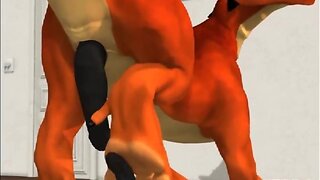 Panting with Pleasure: A Furry Foot-Play Fetish Session
