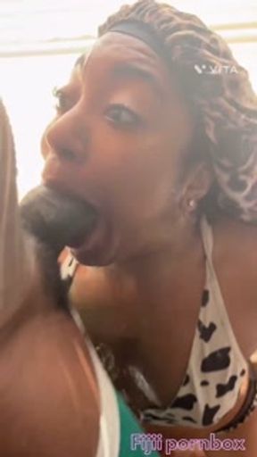 I told him I was home alone so put my throat to  work  watch full screen