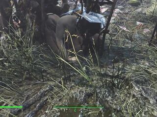 3Some sex with the bride. The Bride Cheats in the Fallout Game - Porno Game, ADULT mods