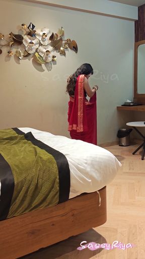 Sassy Riya Wearing Saare
