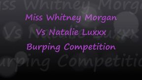 Whitney Morgan vs Natalie Luxx Burping Competition