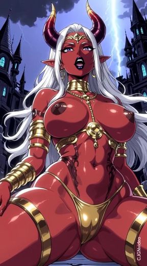 85. My demon girlfriend sexy pose (Ai animation)