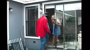 Blonde girl needs black cock in her mouth