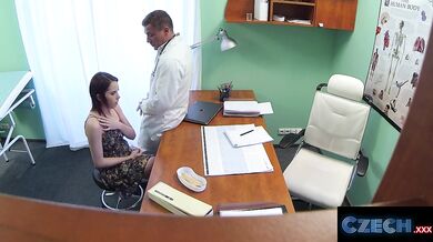 Big Czech tits nurse gets her milking at the doctor’s office