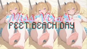 MISS VIRA'S FOOT SLAVE BEACH DAY