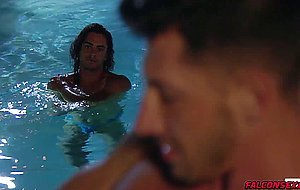 Jordan Starr and Luca del Rey tremendous poolside sex