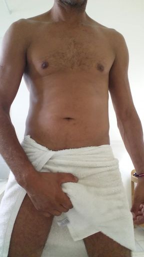 In a Towel and with a very Giant Dick 2