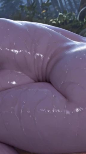 Japanese Bath House Fantasy - Wet, Oiled &amp; Blindfolded   Clip 1