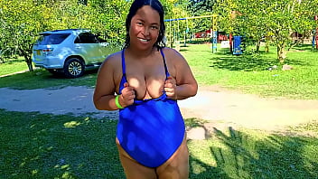 Outdoor exhibitionism at the summer camp in Medell&iacute_n. I&#039_m a Venezuelan slut and I like to fuck in front of my cuckold husband. Shall we record videos together?