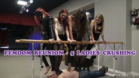 Lady Scarlet - Femdom reunion - 5 Ladies crushing (mobile)