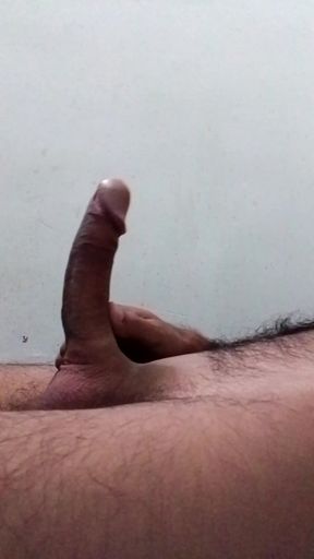 Fully erected hot big cock of horny boy