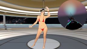 Part 1 of Week 3 - VR Dance Workout. I reached the next level.