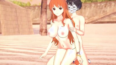 Nami Beach takes a hard POV pounding in a cartoon bikini