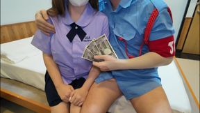 Cum inside student girl by horny security guard