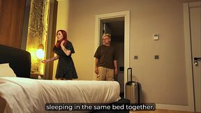 Step Mom Shares Bed with Step Son in Hotel&mdash_Naughty Night Unfolds!