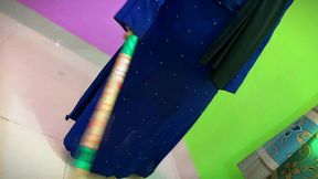 moroccan big ass & huge boobs hot milf stepmom sweeping stepson s bed room with abaya and hijab but she forget wearing a pant and open her pussy