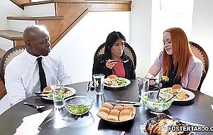 Foster parents fucked newly adopted dauther