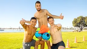 Fit Hotties Deacon, Asher, Hector - Threesome Action Unleashed - Gay XXX